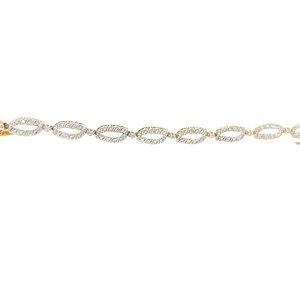 14k Yellow Gold Diamond Bracelet